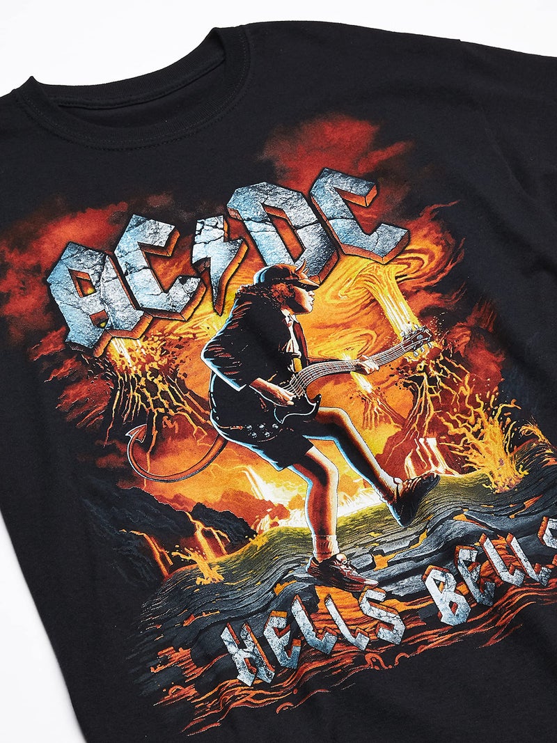 Liquid Blue unisex adult Ac/Dc Rock Eruption Short Sleeve T-shirt T Shirt, Black, X-Large US - Image 2